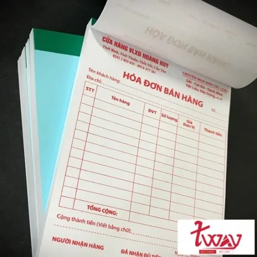 Sản phẩm in hoa don ban le tway tai ha noi — In Bao Bì TWAY - Công Ty Cổ Phần In Và Truyền Thông TWAY — MST 0107835139