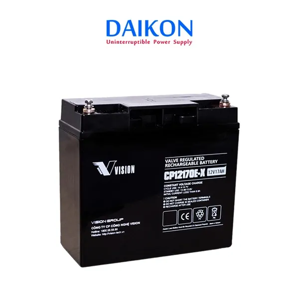 Sản phẩm Ac quy Vision 12V 17Ah CP12170E X — Công Ty TNHH Daikon — MST 0107863337