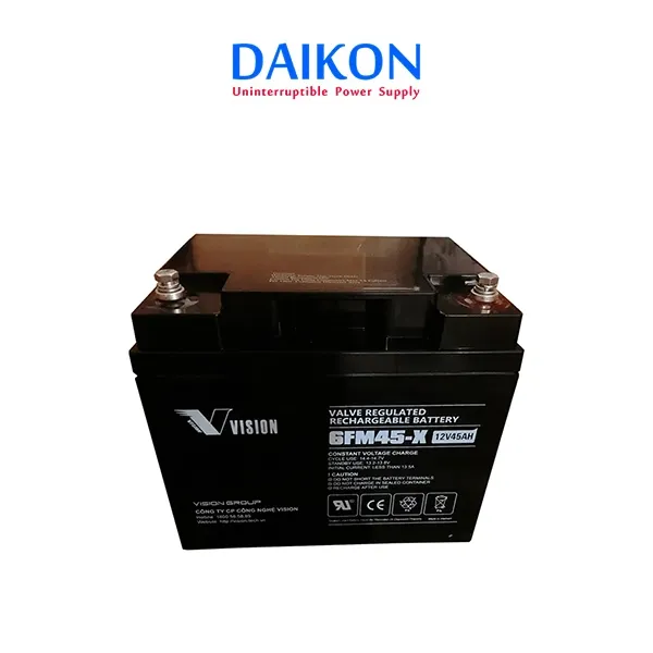 Sản phẩm Ac quy Vision 12V 45Ah 6FM45 X — Công Ty TNHH Daikon — MST 0107863337