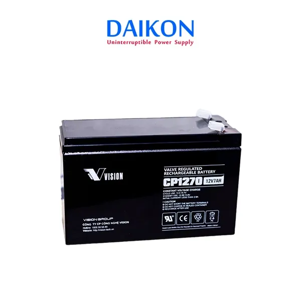 Sản phẩm Ac quy Vision 12V 7Ah CP1270 — Công Ty TNHH Daikon — MST 0107863337