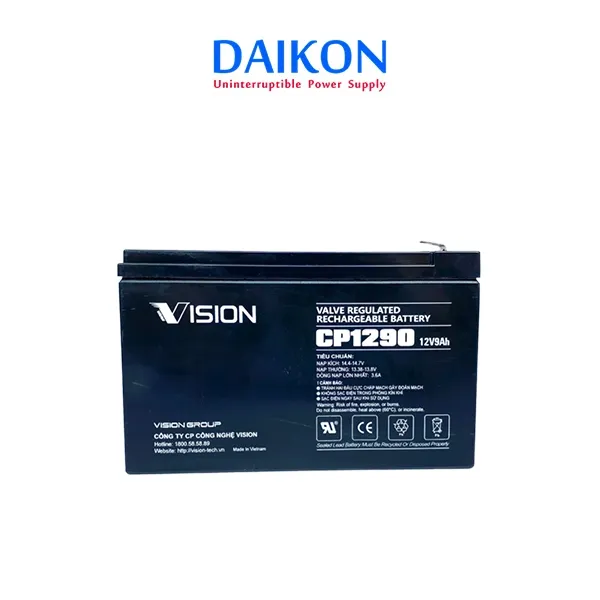 Sản phẩm Ac quy Vision 12V 9Ah CP1290 — Công Ty TNHH Daikon — MST 0107863337