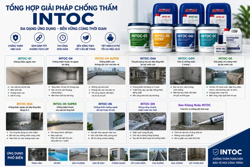 Sản phẩm tong hop giai phap chong tham intoc — Công Ty TNHH An Tiến Hưng — MST 0107880967