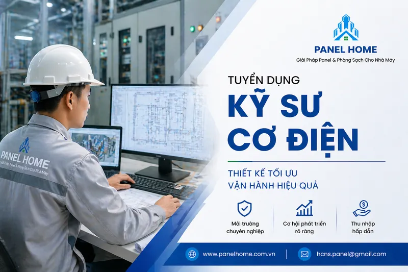 Sản phẩm panelhome tuyen dung ky su co dien — Tấm Panel Bảo Tín - Công Ty TNHH Xây Dựng Và Phát Triển Bảo Tín — MST 0107901448