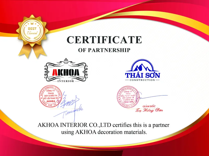 Sản phẩm giay hop tac thai son — Công Ty TNHH Nội Thất AKhoa — MST 0107922649