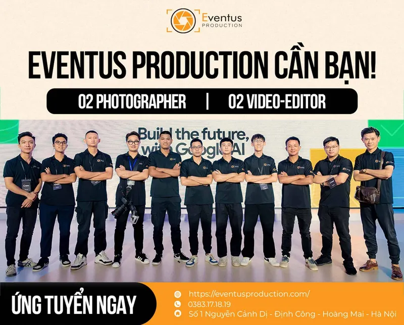 Sản phẩm tuyen dung1 min — Quay phim EVENTUS - Công Ty TNHH EVENTUS Việt Nam — MST 0107929531