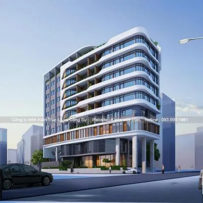 Sản phẩm 1567998373 Thiet ke khach san 10 tang dep — Nội Thất Kiến Trúc Lê - Công Ty TNHH Kiến Trúc Lê Và Cộng Sự — MST 0107938737