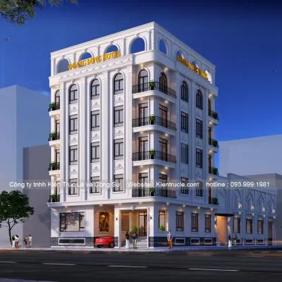 Sản phẩm 1567998839 Mau thiet ke khach san 3 sao 5 tang tan co dien dep — Nội Thất Kiến Trúc Lê - Công Ty TNHH Kiến Trúc Lê Và Cộng Sự — MST 0107938737