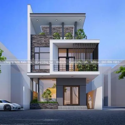 Sản phẩm 1586180885 Nha o 3 tang ket hop nha nghi — Nội Thất Kiến Trúc Lê - Công Ty TNHH Kiến Trúc Lê Và Cộng Sự — MST 0107938737