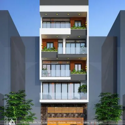 Sản phẩm 1602217131 Nha 5 tang dep co thang may — Nội Thất Kiến Trúc Lê - Công Ty TNHH Kiến Trúc Lê Và Cộng Sự — MST 0107938737