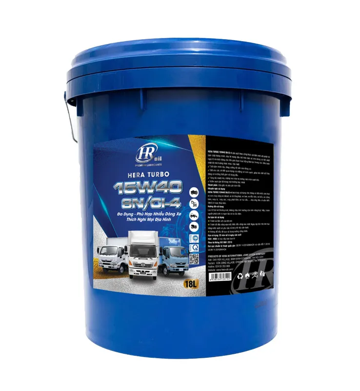 Sản phẩm HERA TURBO 15W40 SNCI 4 xanh — Công Ty Cổ Phần Hera Quốc Tế — MST 0107940542
