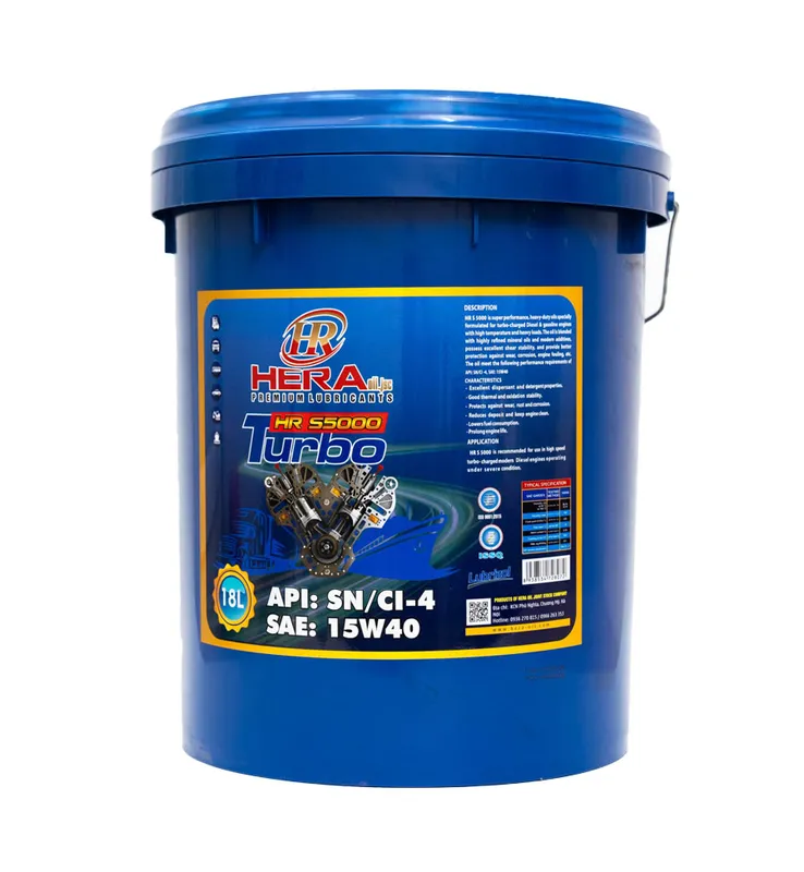 Sản phẩm HR TURBO S5000 15W40 API SNCI4 — Công Ty Cổ Phần Hera Quốc Tế — MST 0107940542