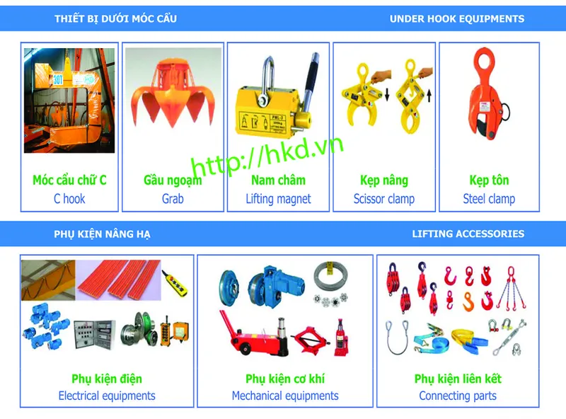 Sản phẩm thiet bi duoi moc cau hkd — Thiết Bị Nâng HKD - Công Ty TNHH Máy Và Thiết Bị Nâng HKD — MST 0107953848