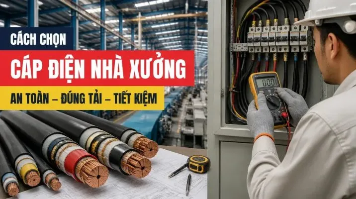 Sản phẩm thumbnail cach chon cap dien nha xuong an toan dung tai tiet 716x400 — Nhà Thầu Cơ Điện M&E - Công Ty TNHH Đầu Tư Xây Dựng Và Cơ Điện Thăng Long — MST 0107963405