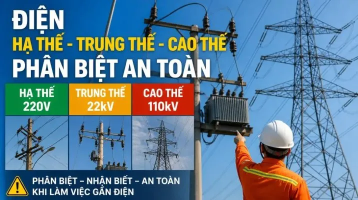 Sản phẩm thumbnail dien ha the trung the cao the phan biet an toan 716x400 — Nhà Thầu Cơ Điện M&E - Công Ty TNHH Đầu Tư Xây Dựng Và Cơ Điện Thăng Long — MST 0107963405