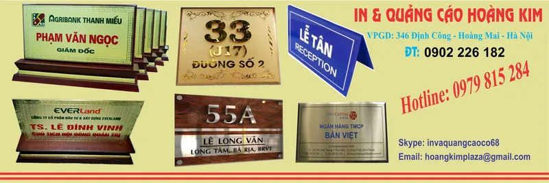 Sản phẩm Baner 12345 — Công Ty TNHH Mỹ Thuật Hoàng Kim Việt Nam — MST 0108025426