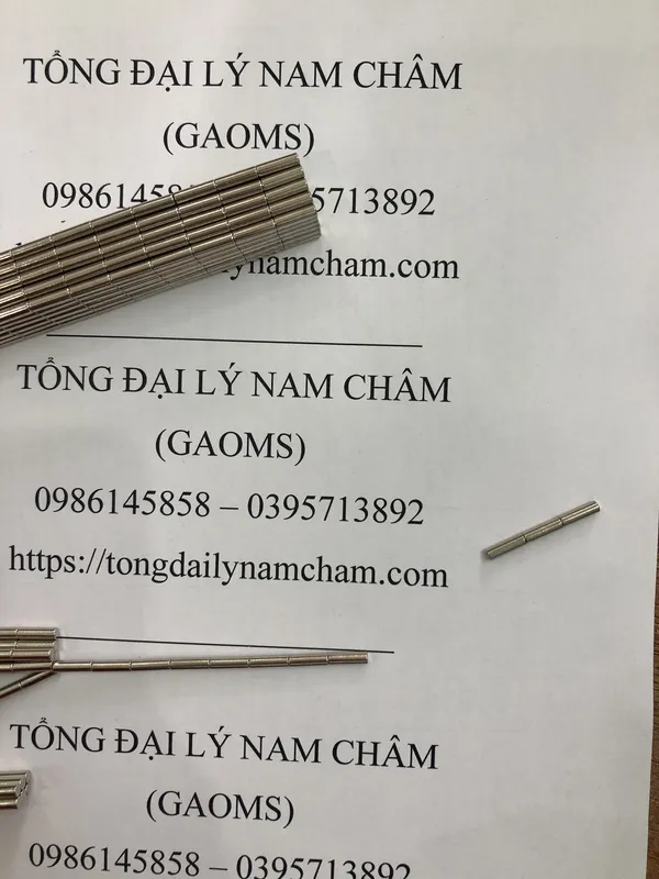 Sản phẩm nam cham vien fi 3x10mm dat hiem — Công Ty TNHH GMT VINA — MST 0108032991