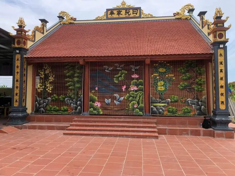 Sản phẩm Mành che nắng dàn cò — Công Ty TNHH Đầu Tư XD TM Và DV Sản Xuất Đồ Nội Thất Tre Trúc Hảo Hảo — MST 0108043312