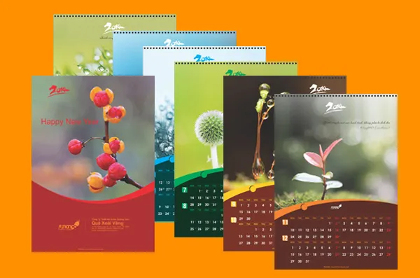 Sản phẩm Thiết kế lịch treo tường độc quyền — Công Ty TNHH Thương Mại, In Thiết Kế Bắc Việt — MST 0108073243
