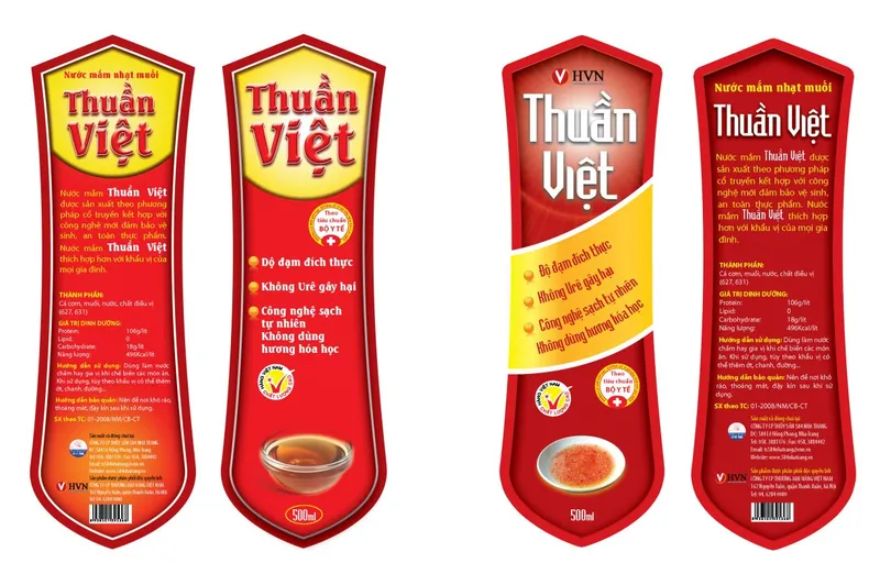 Sản phẩm thiết kế nhãn mác bao bì sản phẩm nước mắm 1227x800 — Công Ty TNHH Thương Mại, In Thiết Kế Bắc Việt — MST 0108073243
