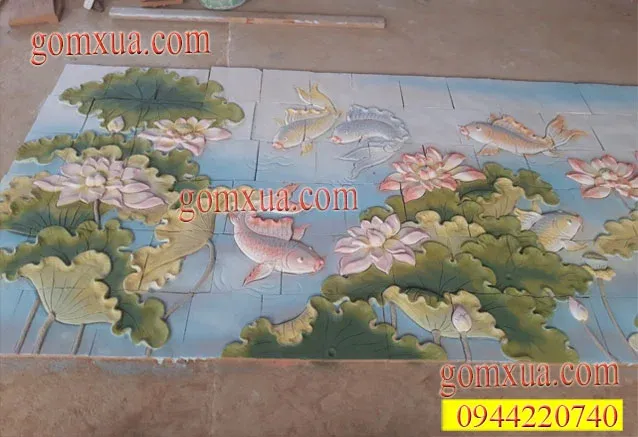 Sản phẩm Mẫu tranh gốm hoa sen đẹp.jpg — Công Ty TNHH Phát Triển Thương Mại Và Dịch Vụ Lâm Tùng — MST 0108078386