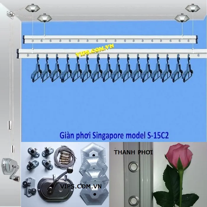Sản phẩm gian phoi thong minh singapore s15c2p 1 — Công Ty TNHH Sản Xuất & Thương Mại Gia Dụng VIP — MST 0108083731