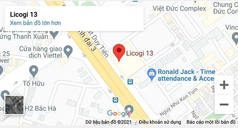 Sản phẩm google map bcevietnam — Công Ty TNHH BCE Việt Nam — MST 0108085224