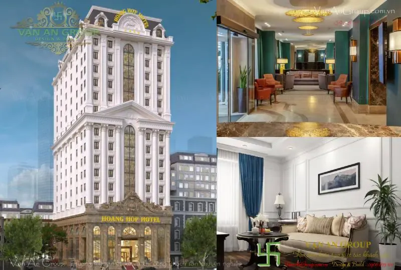 Sản phẩm Thiet ke khach san 4 sao Hoang Hop Hotel Spa — Công Ty Cổ Phần Tập Đoàn Kiến Trúc Và Xây Dựng Vạn An — MST 0108091002