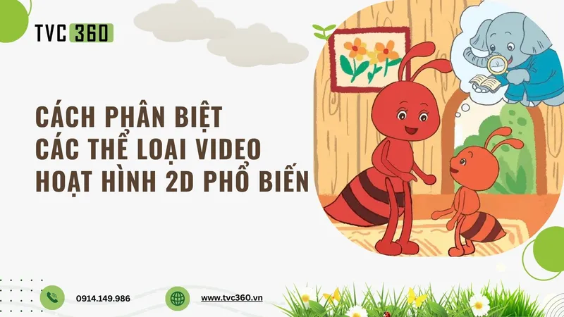 Sản phẩm phan biet cac the loai video hoat hinh 2D — Công Ty TNHH Truyền Thông TVC360 Việt Nam — MST 0108124226