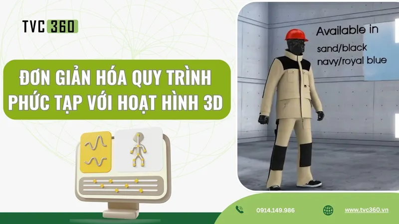 Sản phẩm Don gian hoa quy trinh phuc tap voi hoat hinh 3D — Công Ty TNHH Truyền Thông TVC360 Việt Nam — MST 0108124226