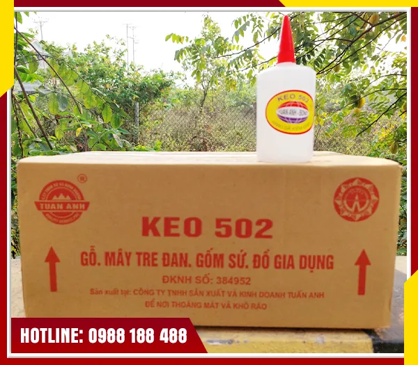 Sản phẩm keo 502 thu cong my nghe — Keo 502 Tuấn Anh - Công Ty TNHH Sản Xuất Và Kinh Doanh Tuấn Anh — MST 0108124314