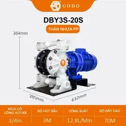 Sản phẩm bom mang dien dby3s 20 nhua pp 1 247x247 — Công Ty TNHH TM GODO — MST 0108201093