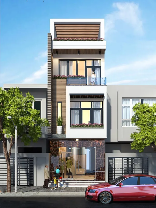 Sản phẩm thiet ke nha ong mat tien 5m — Công Ty CP Timland — MST 0108207377