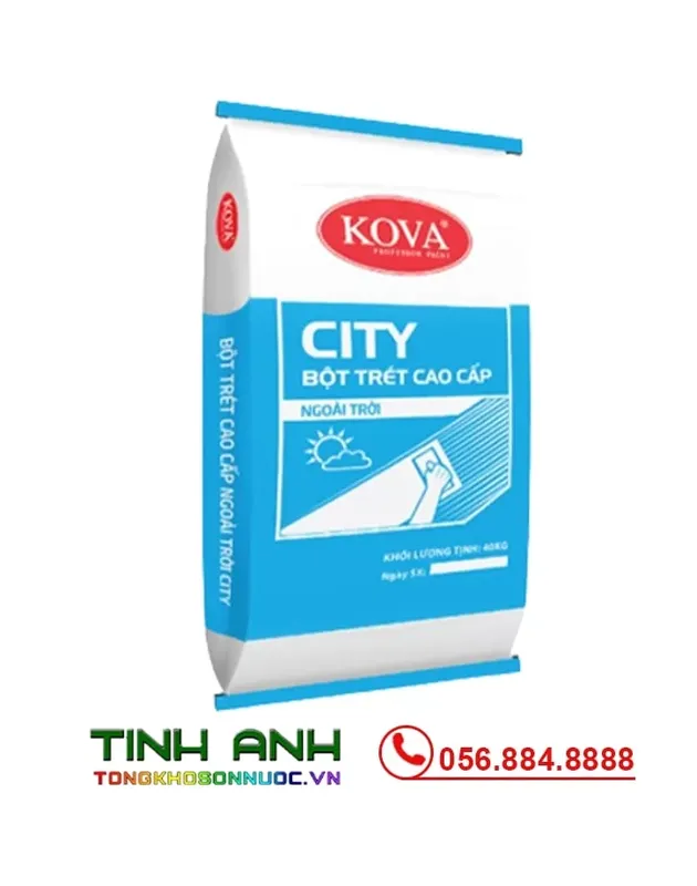 Sản phẩm Bot tret tuong ngoai that Kova Wall Putty – 40 kg 1 jpg — Công Ty TNHH Đầu Tư Xây Dựng Và Thương Mại Tịnh Anh — MST 0108209624