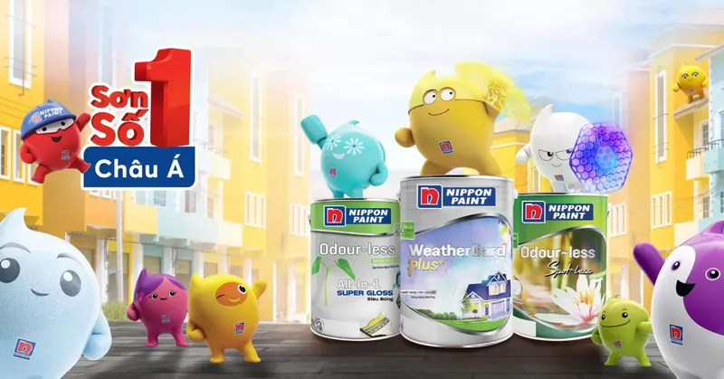 Sản phẩm son nippon so 1 chau a 1400x734 — Công Ty TNHH Đầu Tư Xây Dựng Và Thương Mại Tịnh Anh — MST 0108209624