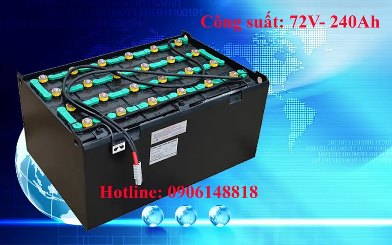 Sản phẩm Ac quy xe nang Hitachi 72V 240Ah — Công Ty TNHH TM Và Kỹ Thuật IFC Việt Nam — MST 0108212560