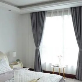 Sản phẩm rem vai mot mau mau ghi 280x280 — Công Ty TNHH Rèm Cửa Hàn Quốc — MST 0108234469