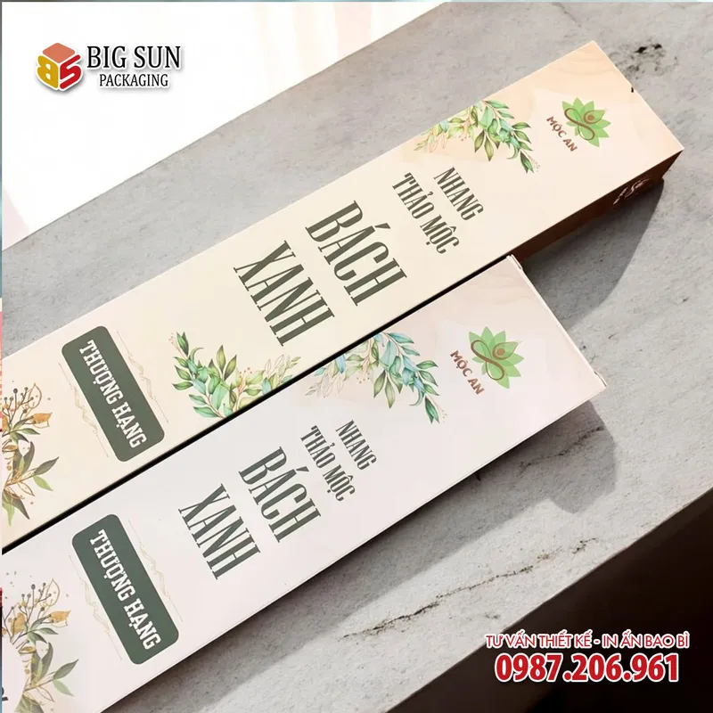Sản phẩm in hop dung nhang thao moc Moc An 5 — Công Ty TNHH Dịch Vụ Và Sản Xuất Bao Bì BigSun — MST 0108241201