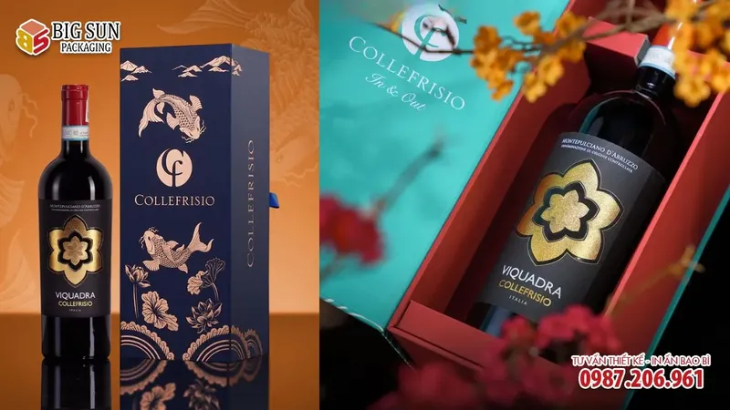 Sản phẩm HOP DUNG RUOU CF COLLEFRISIO VIQUADRA MONTEPULCIANO DABRUZZO 1 CHAI — Công Ty TNHH Dịch Vụ Và Sản Xuất Bao Bì BigSun — MST 0108241201