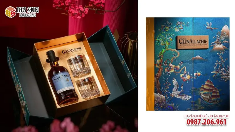 Sản phẩm HOP DUNG RUOU WHISKY GLENALLACHIE 12 THUAN BUOM XUOI GIO 4 — Công Ty TNHH Dịch Vụ Và Sản Xuất Bao Bì BigSun — MST 0108241201