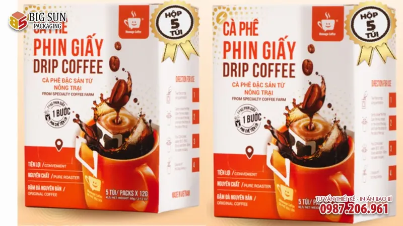 Sản phẩm IN HOP DUNG CA PHE PHIN GIAY — Công Ty TNHH Dịch Vụ Và Sản Xuất Bao Bì BigSun — MST 0108241201