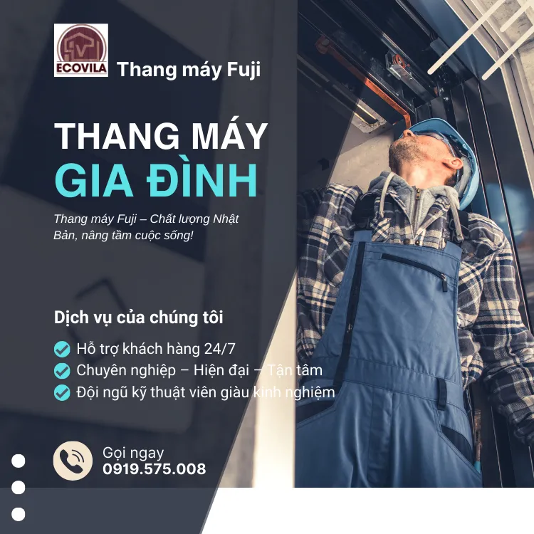 Sản phẩm Thang may fuji  ecovila — Thang Máy Ecovila - Công Ty Cổ Phần Quốc Tế Ecovila — MST 0108248013