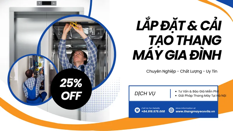 Sản phẩm lap dat va cai tao thang may gia dinh — Thang Máy Ecovila - Công Ty Cổ Phần Quốc Tế Ecovila — MST 0108248013