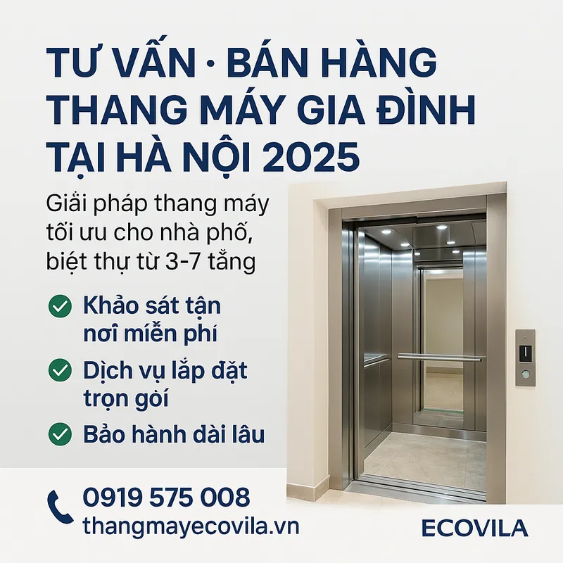 Sản phẩm tu van thang may 2025 — Thang Máy Ecovila - Công Ty Cổ Phần Quốc Tế Ecovila — MST 0108248013