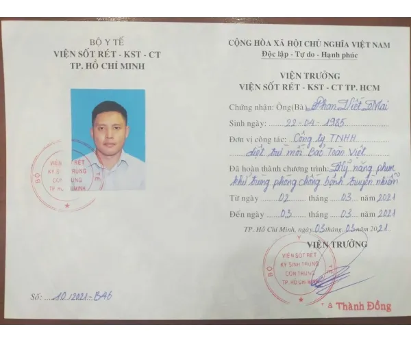 Sản phẩm 1473782 — Diệt Mối Bảo Toàn Việt - Công Ty TNHH Diệt Trừ Mối Bảo Toàn Việt — MST 0108273997