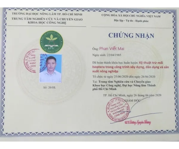 Sản phẩm 7226370 — Diệt Mối Bảo Toàn Việt - Công Ty TNHH Diệt Trừ Mối Bảo Toàn Việt — MST 0108273997