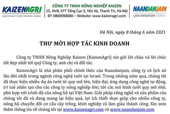 Sản phẩm 57 hop tac kinh doanh1 — Công Ty TNHH Nông Nghiệp Kaizen — MST 0108304941