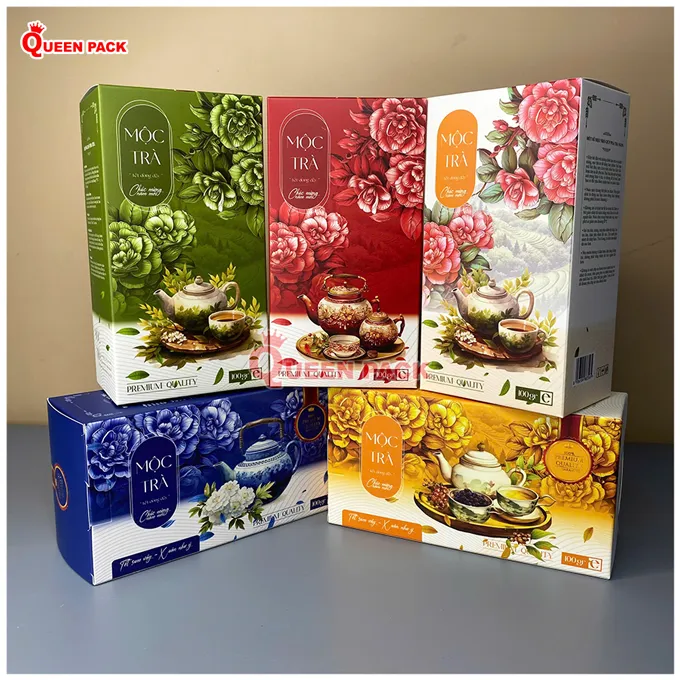 Sản phẩm vo hop giay dung tra moc tra — Bao Bì Thực Phẩm Queen Pack - Công ty TNHH Queen Pack — MST 0108316471