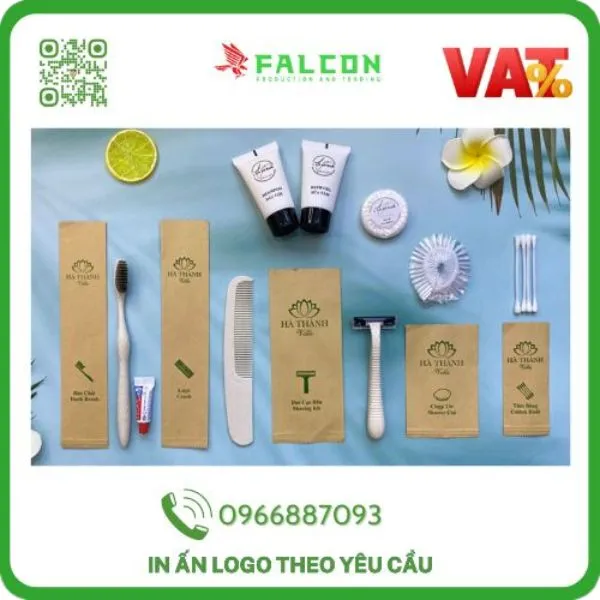 Sản phẩm Bo amenities lua mach cao cap dong tui kraft nau — Công Ty TNHH Sản Xuất Và Thương Mại Falcon — MST 0108316785
