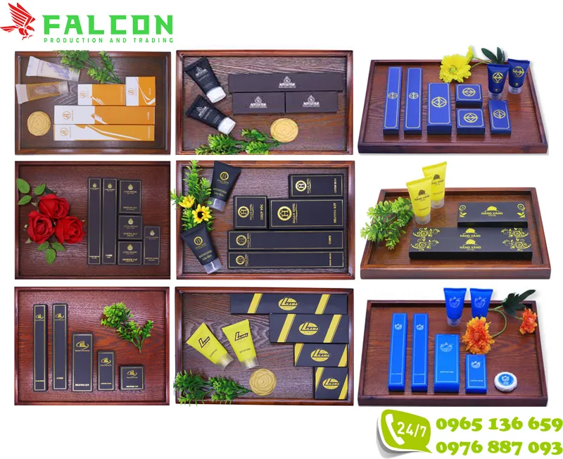 Sản phẩm bao bi amenities khach san cao cap falcon — Công Ty TNHH Sản Xuất Và Thương Mại Falcon — MST 0108316785