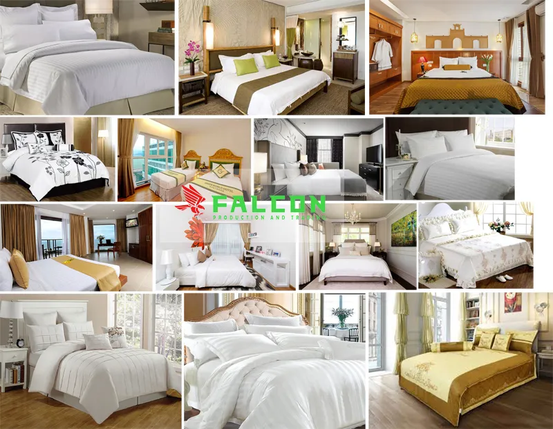 Sản phẩm chan ga goi dem khach san 1 — Công Ty TNHH Sản Xuất Và Thương Mại Falcon — MST 0108316785